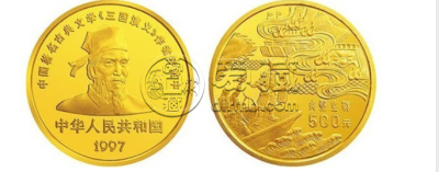 《三国演义》金银纪念币（第3组）5盎司圆形金质纪念币