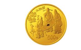中国古代科技发明发现金银铂纪念币（第2组）5盎司圆形金质纪念币
