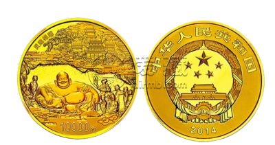 杭州西湖文化景观金银纪念币1公斤圆形金质纪念币