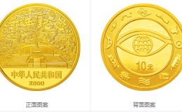 2000年千年纪念1/10盎司纪念金币价格