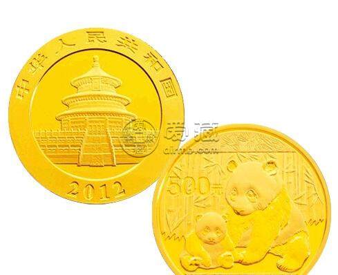 2012版熊貓金銀紀(jì)念幣1盎司圓形金質(zhì)紀(jì)念幣