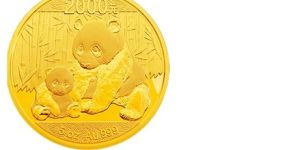 2012版熊猫金银纪念币5盎司圆形金质纪念币