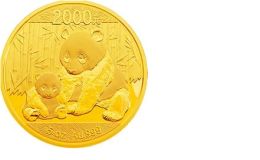 2012版熊猫金银纪念币5盎司圆形金质纪念币