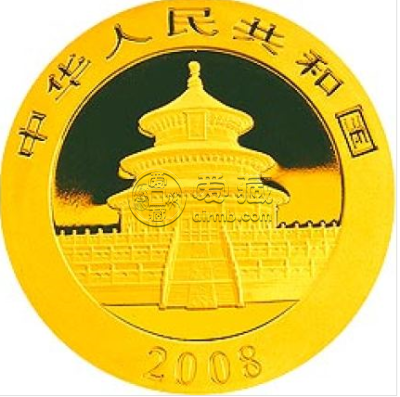 2008年1盎司熊猫金币价格