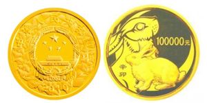 2011年10公斤生肖兔金幣價格