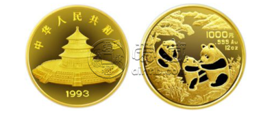 1993年12盎司熊猫金币价格