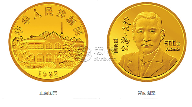 1993年天下為公金幣5盎司價格