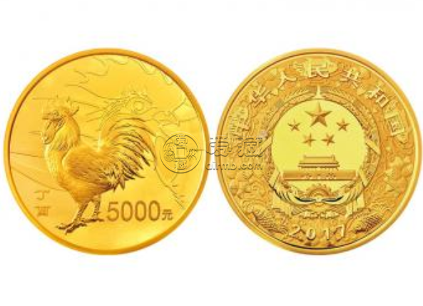 2017年500克生肖雞金幣價(jià)格
