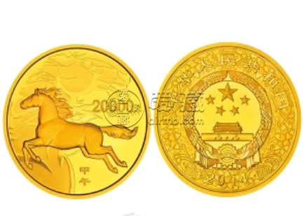 2014年2公斤生肖马金币价格回收价格
