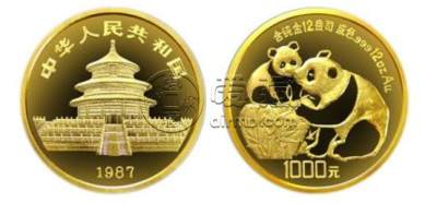 1987年12盎司熊猫金币价格