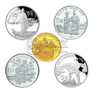 中國杰出歷史人物金銀紀(jì)念幣價(jià)格