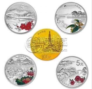杭州西湖文化金银币价格