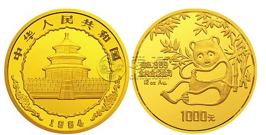 1984版熊貓紀念幣12盎司圓形金質紀念幣