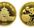 1987年12盎司熊猫金币的价格