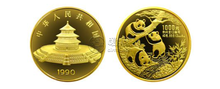 1990年12盎司熊猫金币的价格