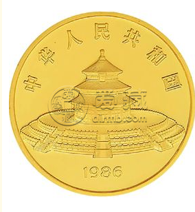 1986年12盎司熊猫金币的价格