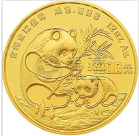 1986年12盎司熊猫金币的价格
