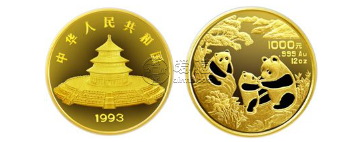 1993年12盎司熊猫金币的价格
