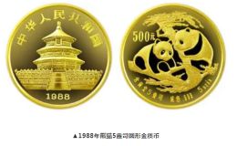 1988年5盎司熊猫金币价格 图片