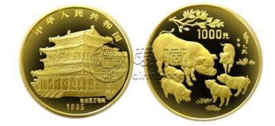 1995年12盎司生肖猪金币的价格