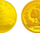 1997版熊猫金银铂双金属纪念币1公斤圆形金质纪念币