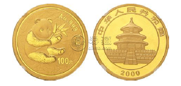 2000版熊貓1公斤圓形金質(zhì)紀(jì)念幣