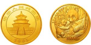 2005年1公斤熊猫金币的价格