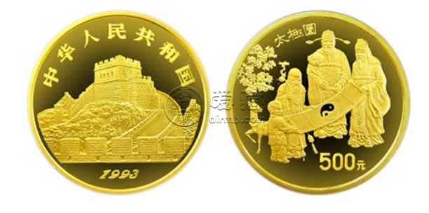 中国古代科技发明发现金银铂纪念币第2组5盎司圆形金质纪念币