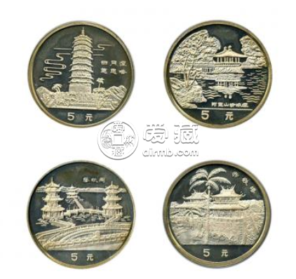 台湾风光一组4枚银套币回收价格