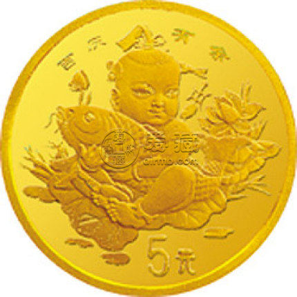 中國傳統(tǒng)吉祥圖吉慶有余金銀紀念幣價格