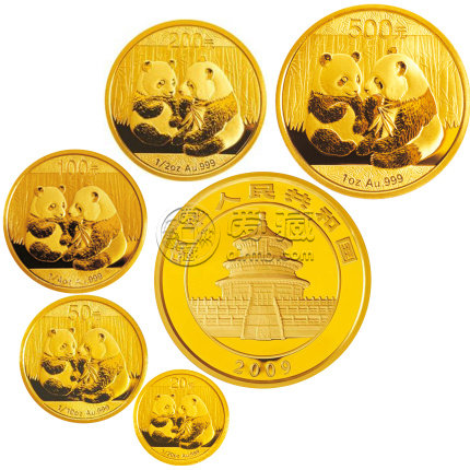 2009年熊猫金银币套装价格