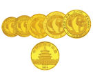 1983年熊猫金币5枚套装1983年金套猫价格