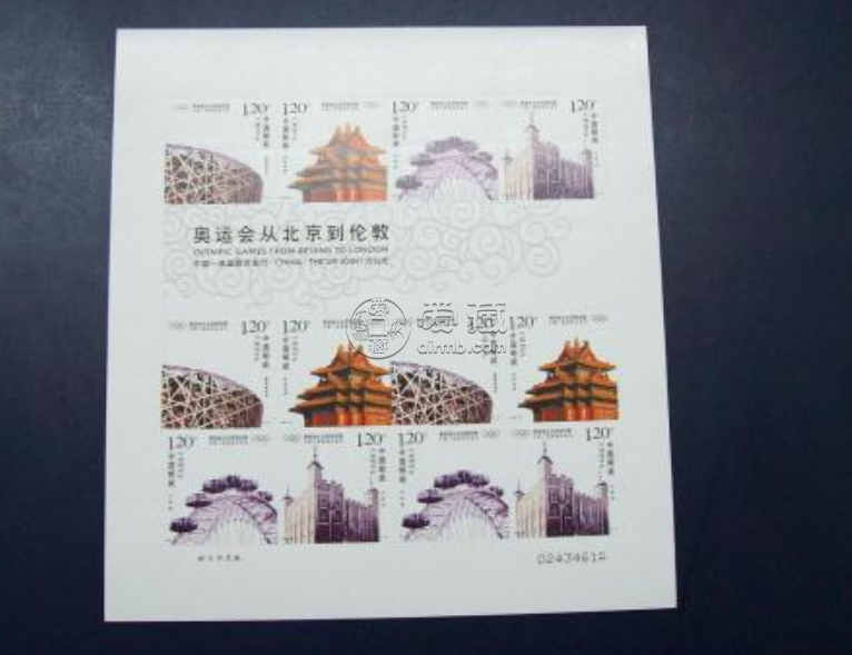 奥运会从北京到伦敦小版 邮票价格及收藏价值
