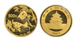 2007年1盎司熊猫金币价格 收藏价值高吗