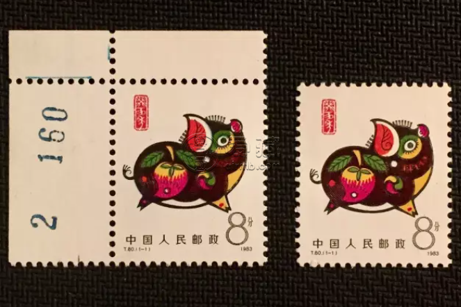 T80豬郵票價(jià)格 第一輪生肖豬郵票價(jià)格套票