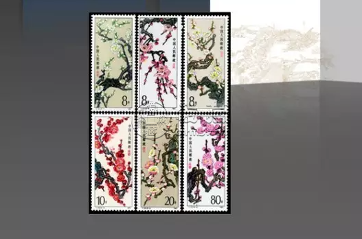 T103梅花邮票价格 T103梅花邮票 大版票价格