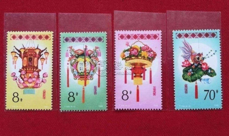 T104花灯邮票价格 大版票价格图片