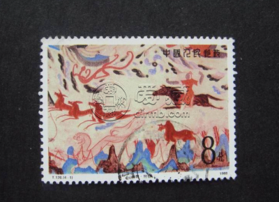 T126壁画二邮票价格 T126 敦煌壁画(第二组) 大版票价格
