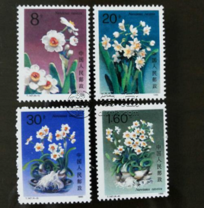T147水仙花邮票价格 整版票价格图片