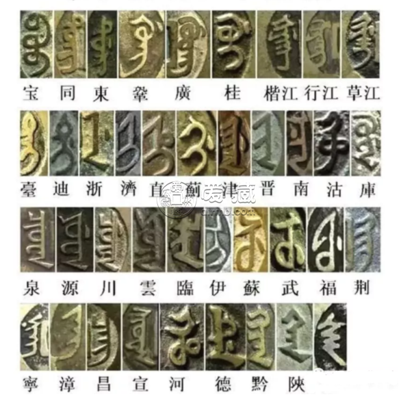清代钱币满汉钱局对照表 清代满汉钱各局图片