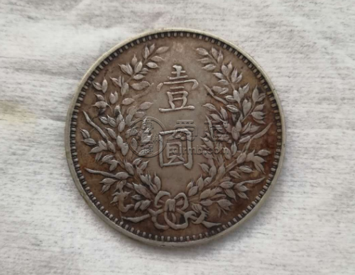 民国三年袁像大头壹圆甘肃版 图片