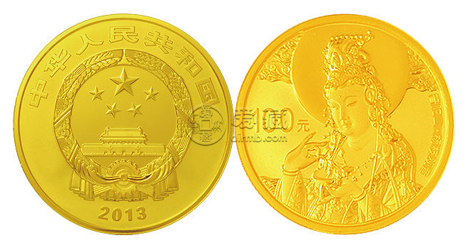 普陀山楊枝觀音金幣 普陀山1/4盎司圓金幣價(jià)格