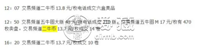 纸币行情最新消息 802绿钻成交活跃