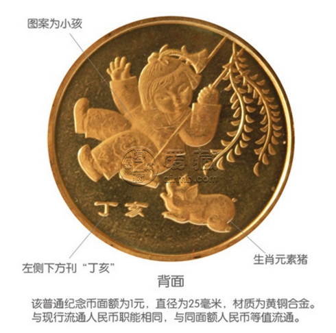 一輪豬紀(jì)念幣市場價格是 一輪豬紀(jì)念幣圖片