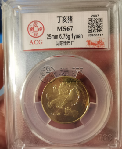 2007猪年纪念币价格 2007猪年纪念币的图片