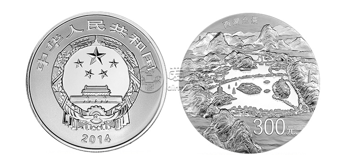 杭州西湖景观1公斤银币真品图片  收藏价值如何