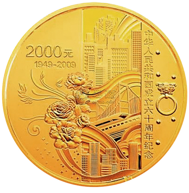 建国60周年5盎司金币发行价  值多少钱