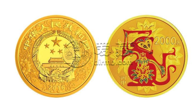 猴年彩色金币近期的价格    收藏价值如何