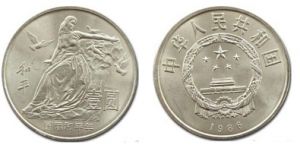1986年1元国际和平年纪念币最新价格   具体的回收价格