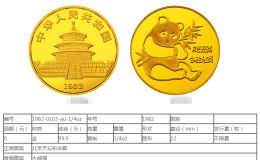 1982年熊貓1/4盎司圓形金質幣最新價格 回收價格具體是